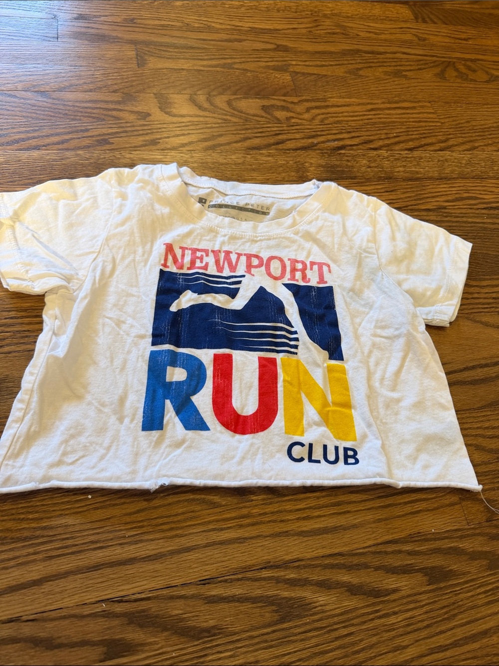 Prince Peter Collection White Tee with Multicolor RUN Graphic Size XL